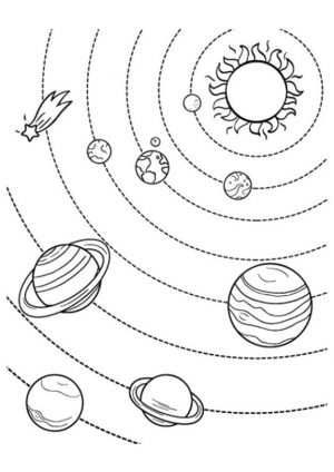 Solar System Coloring Pages Printable snu6