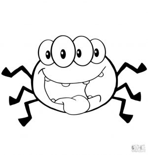 Spider Coloring Pages for Toddlers id52