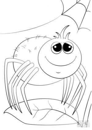 Spider Coloring Pages for Toddlers sm47