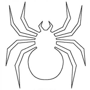 Spider Coloring Pages to Print Blank Spider Outline