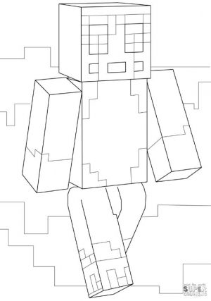 Stampy Minecraft Coloring Pages spy9