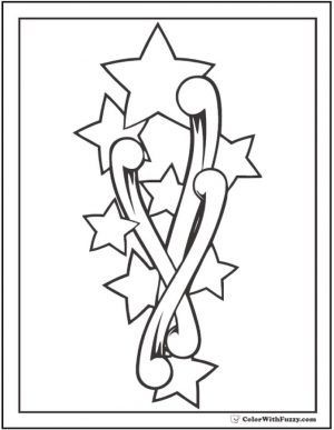 Star Coloring Pages A Group of Stars Rising