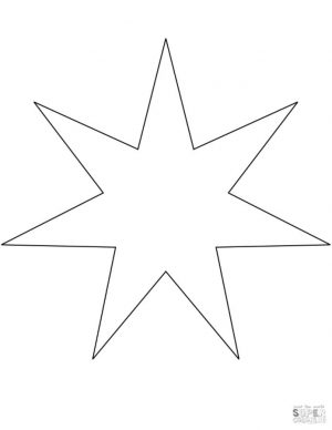 Star Coloring Pages Free