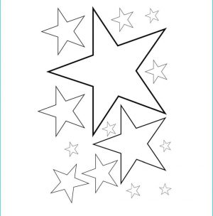 Star Coloring Pages Preschool Printable