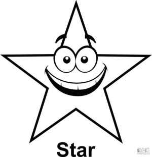 Star Coloring Pages for Kids