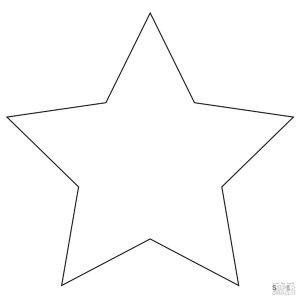 Star Coloring Pages for Preschoolers