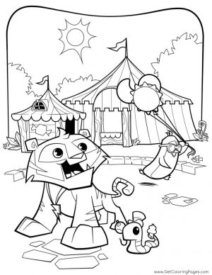 Summer Carnival Animal Jam Coloring Pages Printable 9smc