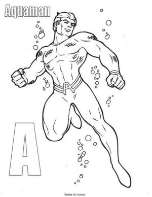 Superhero Coloring Pages Aquaman
