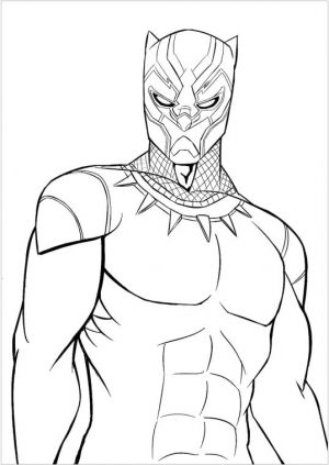 Superhero Coloring Pages For Adult Black Panther Is Super Cool