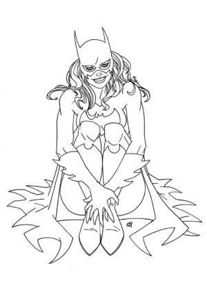Superhero Coloring Pages Preschool Batgirl