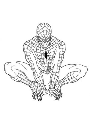 Superhero Coloring Pages Preschool Spiderman