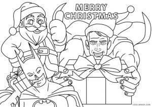 Superhero Coloring Pages for Toddlers Have a Merry Christmas from Batman and Superman