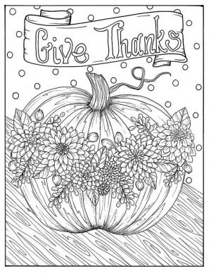 Thanksgiving Adult Coloring Pages