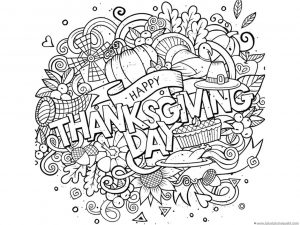 Thanksgiving Coloring Pages for Adult Happy Thanksgiving Day