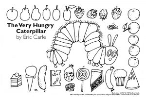 The Very Hungry Caterpillar Coloring Pages Free for Kids – 74821