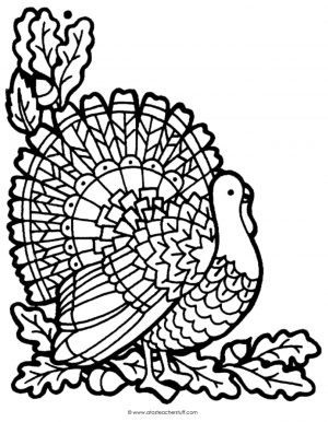 Turkey Coloring Pages for Adults – 66310