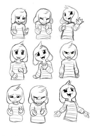 Undertale Coloring Pages Free Printable 8cut