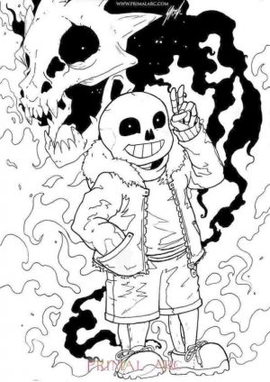 Undertale Coloring Pages Free drk4