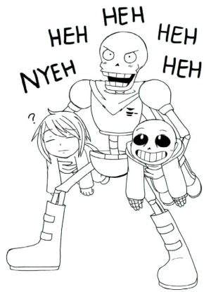 Undertale Coloring Pages Free hhe5