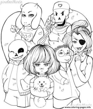 Undertale Coloring Pages Printable kkm8