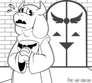 Undertale Coloring Pages cvf1