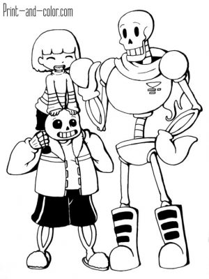 Undertale Coloring Pages tkr3