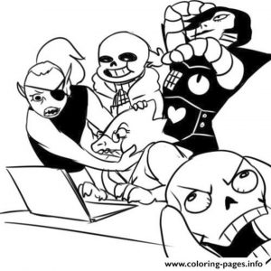 Undertale Coloring Pages to Print gnt9