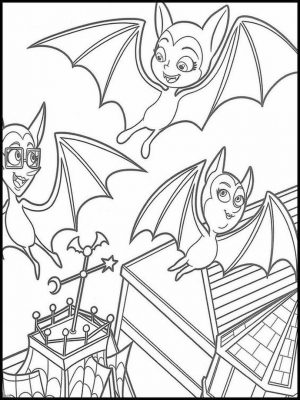 Vampirina Coloring Pages Bat Vampire Family