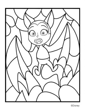 Vampirina Coloring Pages Bat Vampirina Surprised