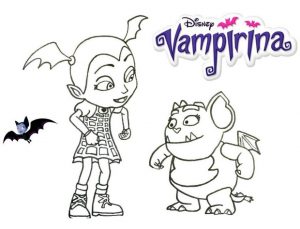 Vampirina Coloring Pages Vampirina and Gregoria