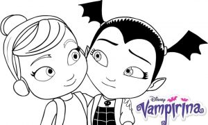 Vampirina Coloring Pages Vampirina and Poppy Best Friend