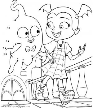Vampirina Coloring Pages Vampirina and the Ghost Connect the Dot