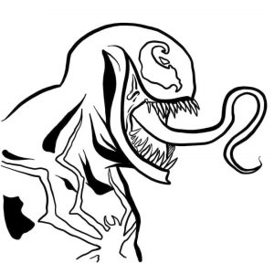 Venom Coloring Pages Free Printable hed1