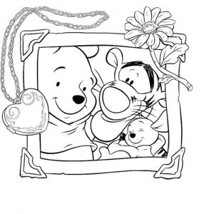 Winnie the Pooh Coloring Pages Easy A Picture of Pooh and His Best Friends