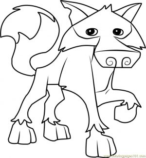 Wolf Animal Jam Coloring Pages 1wlf