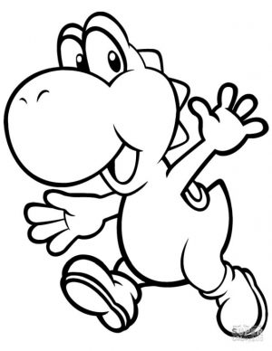 Yoshi Coloring Pages Yoshi the Happy Dinosaurs