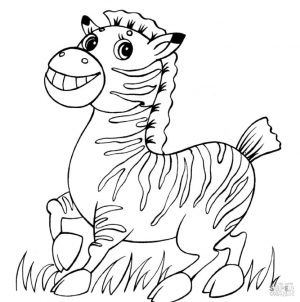 Zebra Coloring Pages crt0