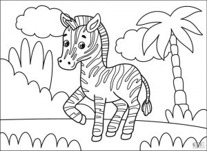 Zebra Coloring Pages dwr4