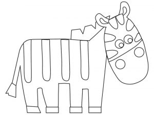 Zebra Coloring Pages for Toddlers kin6