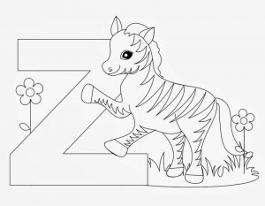 Zebra Coloring Pages for Toddlers zbf4