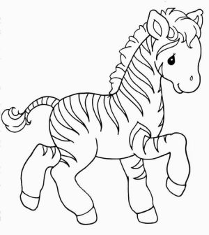 Zebra Coloring Pages without Stripes stp3