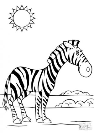 Zebra Coloring Pages wrd1