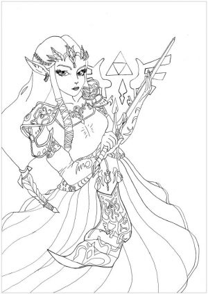 Zelda Coloring Pages for Adults qwn6