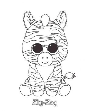 Zig Zag Beanie Boo Coloring Pages Free 8udp