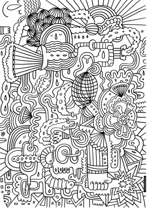 Abstract Adult Coloring Sheets to Print Out   97081