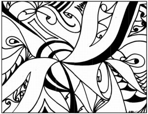 Abstract Coloring Pages to Print for Grown Ups   94128
