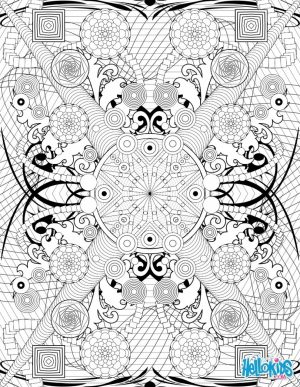 Abstract floral design coloring pages   4cvtu