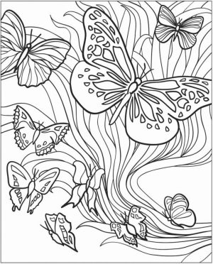 Adult Butterfly Coloring Pages to Print   7a8e2
