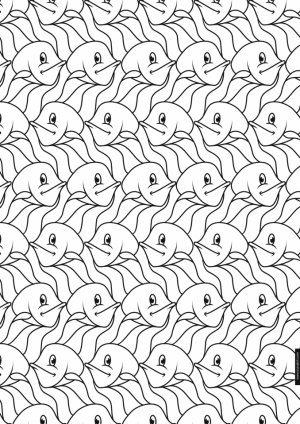 Adult Printable Tessellation Coloring Pages   23856
