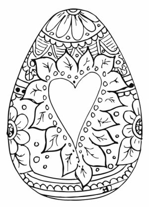 Adults Printable Easter Egg Coloring Pages   49120